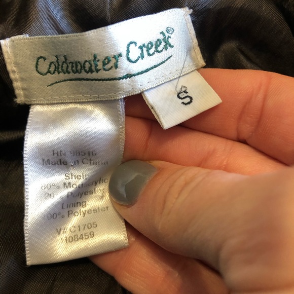 Coldwater creek faux beaver fur coat - Picture 6 of 6